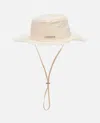 Jacquemus Cappello Di Cotone Le Bob Artichaut In White