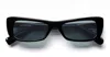 Jacquemus Capri Rectangle-frame Sunglasses In Black