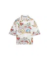 Jacquemus La Chemise Simon Printed Cotton Shirt In White