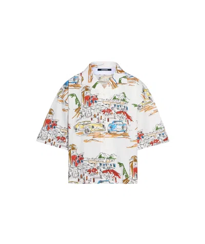 JACQUEMUS JACQUEMUS CAPRI CARS OVERSIZED BOWLING SHIRT