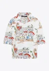 Jacquemus La Chemise Simon Printed Cotton Shirt In Multicolor