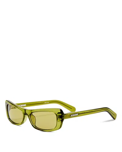 Jacquemus Capri Cat Eye Sunglasses, 55mm In Green