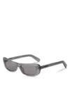 Jacquemus Capri Cat Eye Sunglasses, 55mm In Mettalic Gray