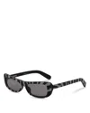Jacquemus Capri Cat Eye Sunglasses, 55mm In Blue