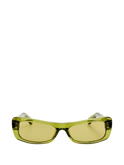Jacquemus Capri Cat-eye Sunglasses In Green