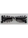 Jacquemus Capri Eyewear In Zebra Black & White White