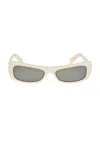 Jacquemus The Capri Rectangular Sunglasses In White