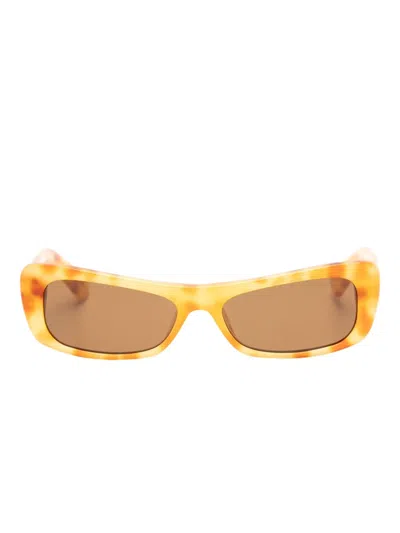 Jacquemus Capri Sunglasses In Gold