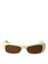 Jacquemus Beige Acetate Sunglasses In Neutral