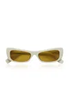 Jacquemus Capri Sunglasses In Yellow