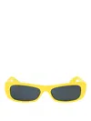Jacquemus Capri Rectangular Sunglasses In Yellow