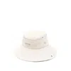 Jacquemus Le Bob De-nimes Bucket Hat In Neutral