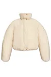 Jacquemus La Doudoune Courte Caraco Down Jacket In Neutral