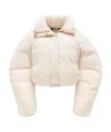 Jacquemus La Doudoune Courte Caraco Down Jacket In Neutral