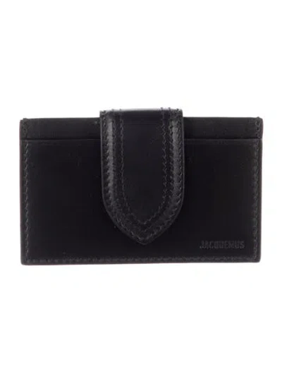 Pre-owned Jacquemus Card Holder In Black