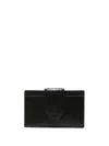 Jacquemus Women Le Bambino Leather Card Case In Black
