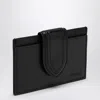 Jacquemus Women Le Bambino Leather Card Case In Black