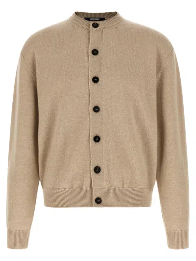 Jacquemus Cardigan In Neutral