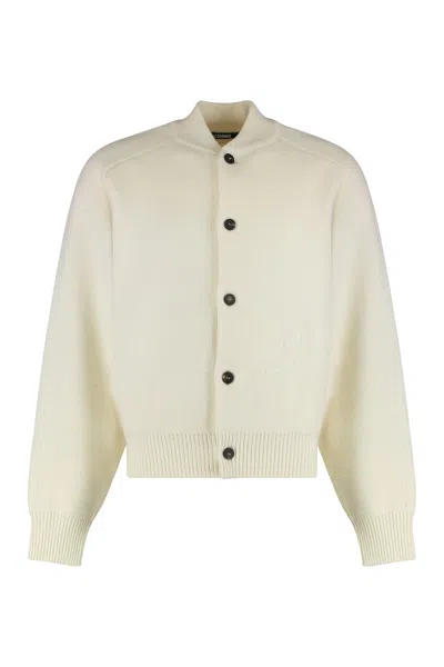 JACQUEMUS CARDIGAN BUBBLE IN WOOL AND CASHMERE