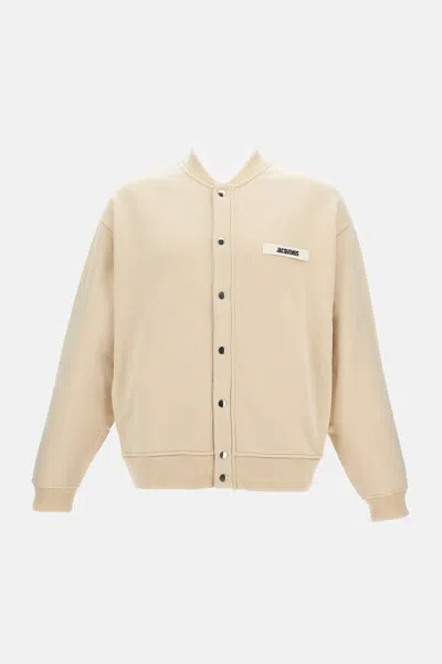 Jacquemus Cardigan Gros Grain In Yellow