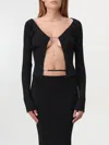 Jacquemus La Maille Pralu Long Cardigan In Schwarz