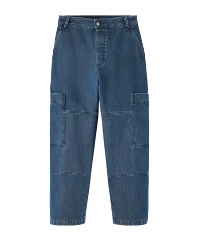 Jacquemus Cargo Jeans In Blue