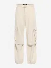 Jacquemus Cargo Gabardine Trousers In Beige