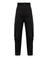 Jacquemus Cargo Gabardine Trousers In Eight In Black