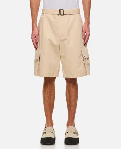 Jacquemus Cargo Shorts In Beige