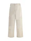 Jacquemus Cargo Trousers With Pockets And Loops In Neutral