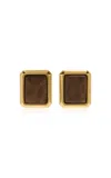 Jacquemus Carrã© Gold-tone Wood Earrings