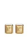 Jacquemus Square Earrings In Gold