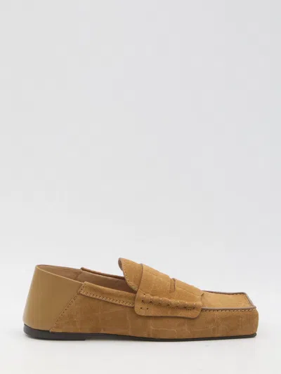 Jacquemus Carré Loafers In Brown