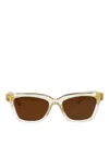 Jacquemus Carre Sunglasses In Neutral