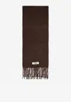 Jacquemus Carro Scarf In Brown