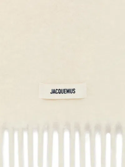 Jacquemus Carro Scarf By Lecarpe In Neutral