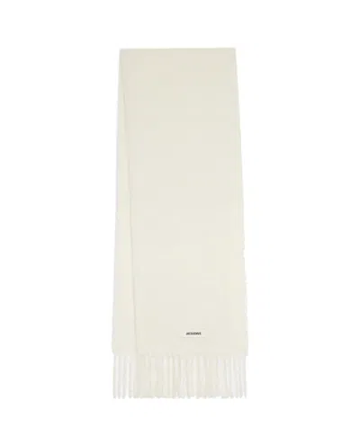 Jacquemus Carro Wool Scarf In Neutral