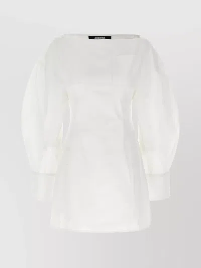 Jacquemus Women La Robe Chemise Casaco Dress In White