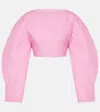 Jacquemus Le Haut Casaco Hollowed Out Blouse In Pink