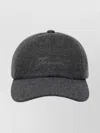 Jacquemus Cashmere Cap Curved Brim In Black