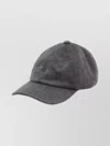 Jacquemus Cashmere Cap Curved Brim In Gray
