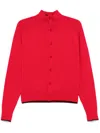 Jacquemus Cashmere Cardigan In Red