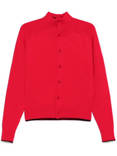 Jacquemus Cashmere Cardigan In Red