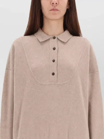 Jacquemus Cashmere Merino Wool Sweater In Pink