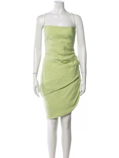 Pre-owned Jacquemus Cashmere Mini Dress In Green