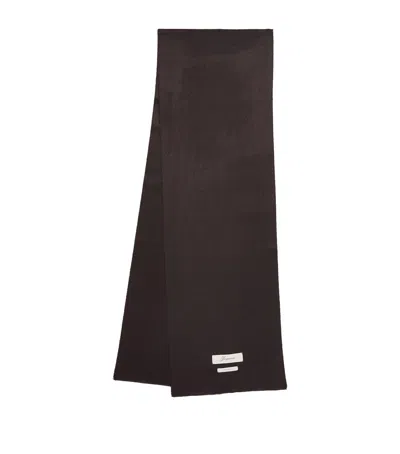 Jacquemus Cashmere Scarf In Brown