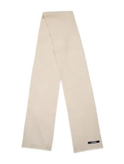 Pre-owned Jacquemus Cashmere Scarf In Neutral