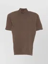 Jacquemus Cashmere Wool Blend Mock Neck Top In Brown