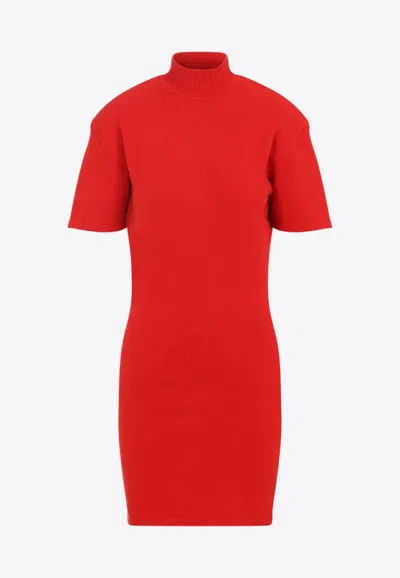 JACQUEMUS CASTAGNA KNITTED MINI DRESS