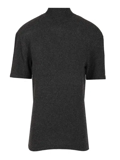 Jacquemus Women Chestnut Jersey In Gray